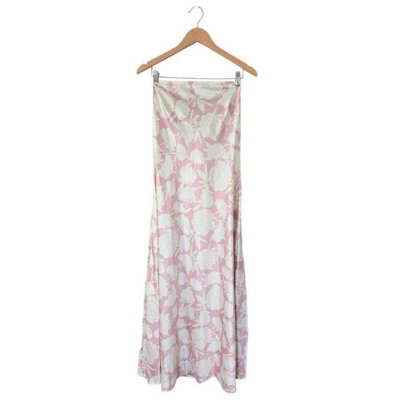 Petal & Pup Strapless Maxi Dress Size Large Floral Pink NEW - Picture 4 of 11